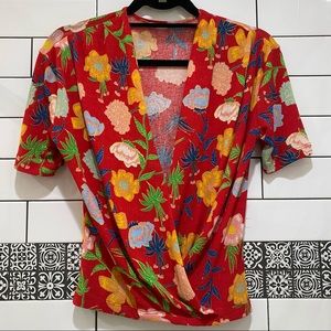 Zara 🌸🥭 Tropical blouse